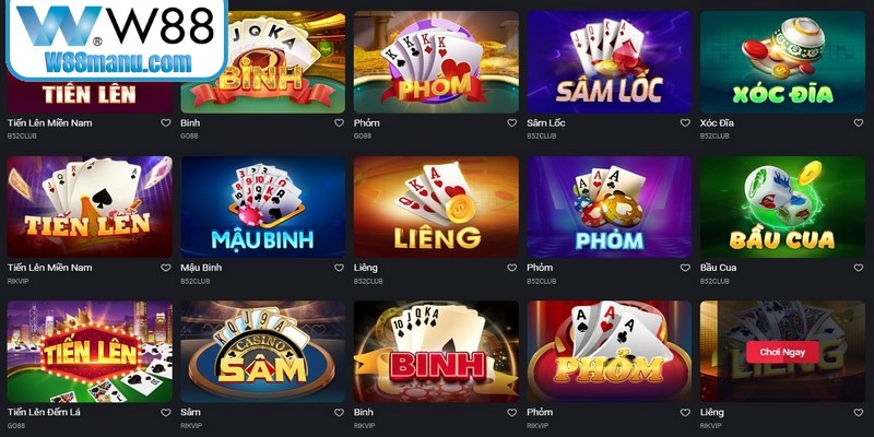 Bí Quyết Chơi Blackjack - Chiến Thắng Nhanh Mọi Ván 17 Game đánh bài online W88 được phát triển với vô số phiên bản